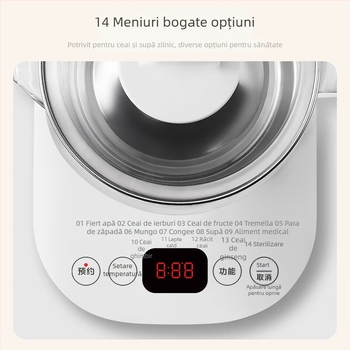 Midea MK-Y12Q Oală de sănătate pentru ceai, 1,5 L, ceainic electric cu corp din sticlă, pentru uz casnic