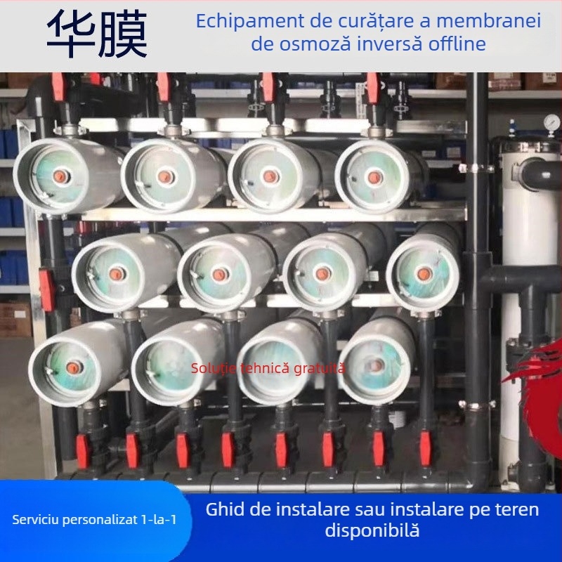 Echipament industrial de curățare a membranelor de osmoză inversă cu funcționare offline, unelte de curățare și inhibitor de scalare pentru apă pură
