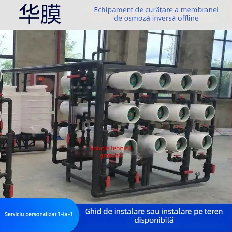 Echipament industrial de curățare a membranelor de osmoză inversă cu funcționare offline, unelte de curățare și inhibitor de scalare pentru apă pură
