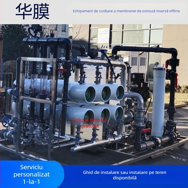 Echipament industrial de curățare a membranelor de osmoză inversă cu funcționare offline, unelte de curățare și inhibitor de scalare pentru apă pură