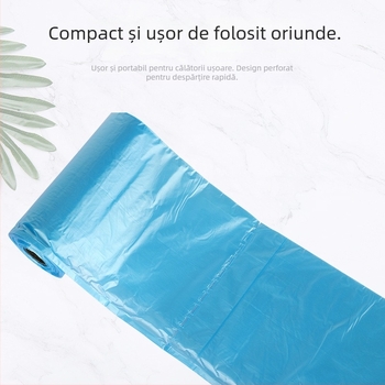 Saci pentru fecalele câinilor - plastic, în rolă continuă, de unică folosință, pentru plimbări cu câine, grosime generală