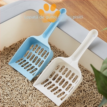Lopată pentru nisip de pisică din plastic PP, cu găuri fine, pentru pisici și cățeluși – Vestgood