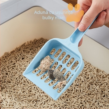 Lopată pentru nisip de pisică din plastic PP, cu găuri fine, pentru pisici și cățeluși – Vestgood