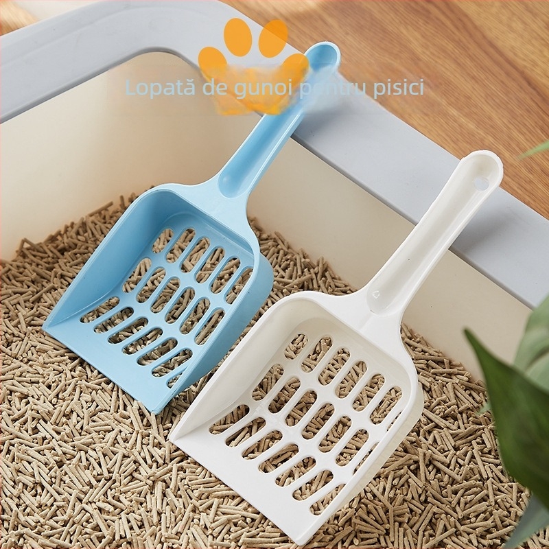 Lopată pentru nisip de pisică din plastic PP, cu găuri fine, pentru pisici și cățeluși – Vestgood