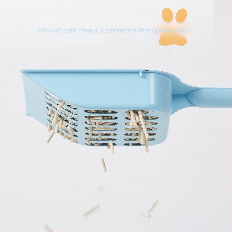 Lopată pentru nisip de pisică din plastic PP, cu găuri fine, pentru pisici și cățeluși – Vestgood