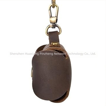 Dispenser de saci pentru fecalele câinelui din piele naturală – portabil, piele de vită, cod produs Hxpz2025080202