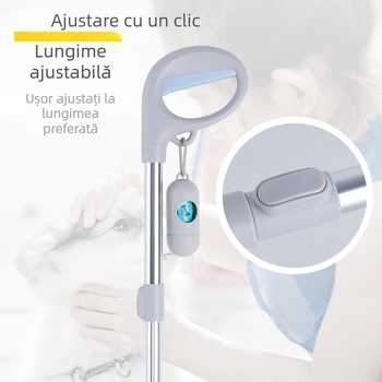 Colector retractabil de deșeuri pentru animale de companie – din plastic, portabil, instrument de curățare