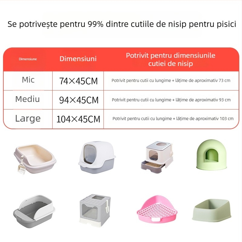 Pungi de unică folosință pentru tava pisicii – groase, portabile, pentru o singură utilizare