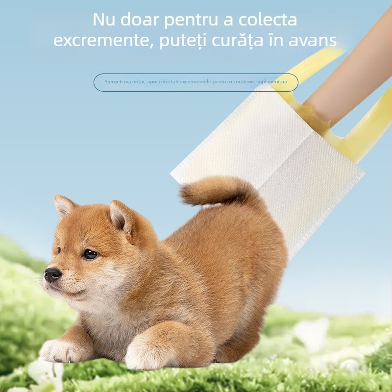 Pungi biodegradabile pentru gunoiul pisicii, sacoșe cu mâner tip vestă, pungi pentru fecalele câinilor, pungi de unică folosință pentru deșeuri, pungi pentru deșeuri din hârtie cu dublu strat