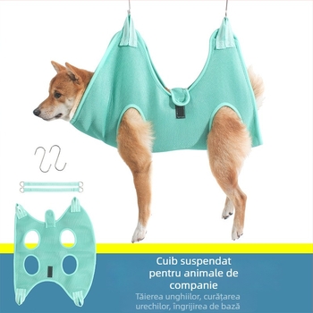 Hamac pentru îngrijire a animalelor de companie, pentru tăierea ghearelor, îngrijire urechi și baie — Zhen duo, țesătură nețesută