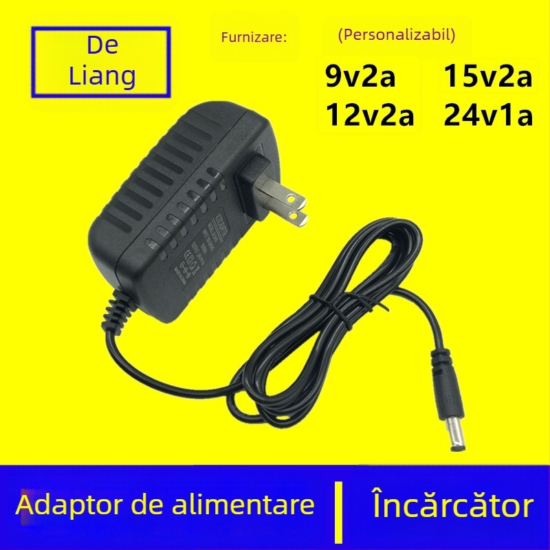 De Liang adaptor de alimentare cu multiple ieșiri pentru monitor/display/bandă LED — Ieșiri: 12V2A, 9V2A, 24V1A, 15V2A, 12V3A; Greutate: 100 g; Aplicații: Monitor/Display/Bandă LED