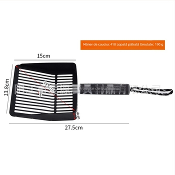 Lopată pentru nisip de pisică, oțel inoxidabil 410, finisaj cu spray, ambalaj neutru