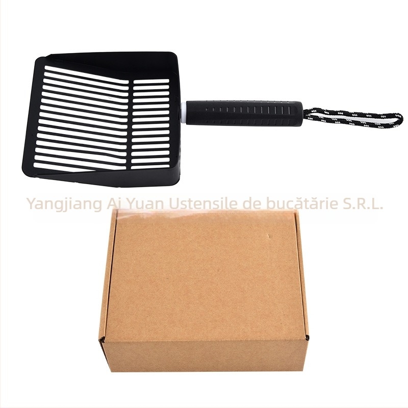 Lopată pentru nisip de pisică, oțel inoxidabil 410, finisaj cu spray, ambalaj neutru