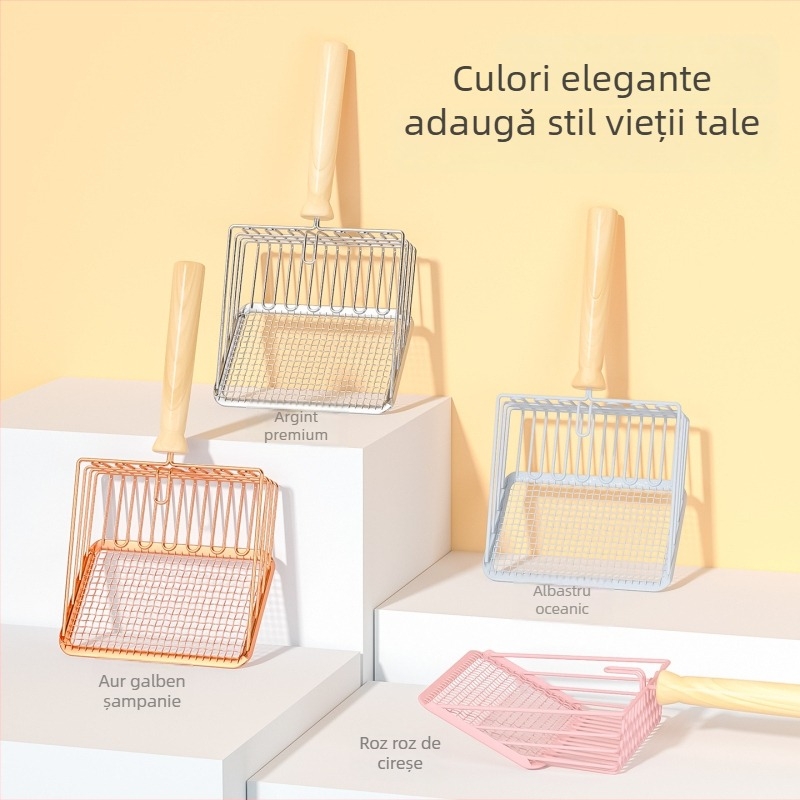 Lopată pentru nisip de pisică – metalică, pentru pisici, Jin Ha, neimportată