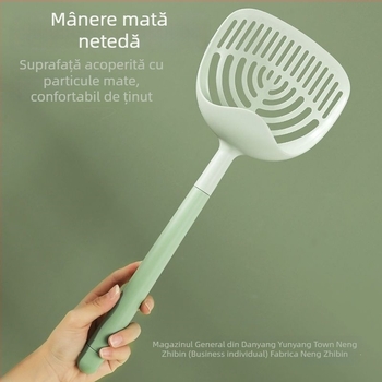Lingură pentru nisip de pisică cu mâner lung — plastic, etichetă privată