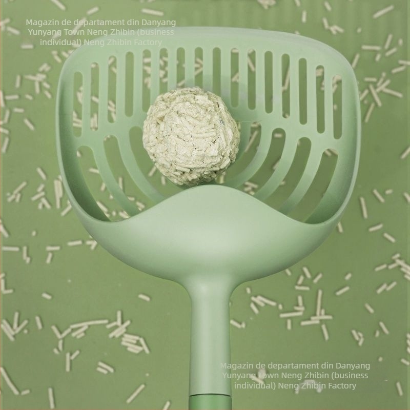 Lingură pentru nisip de pisică cu mâner lung — plastic, etichetă privată