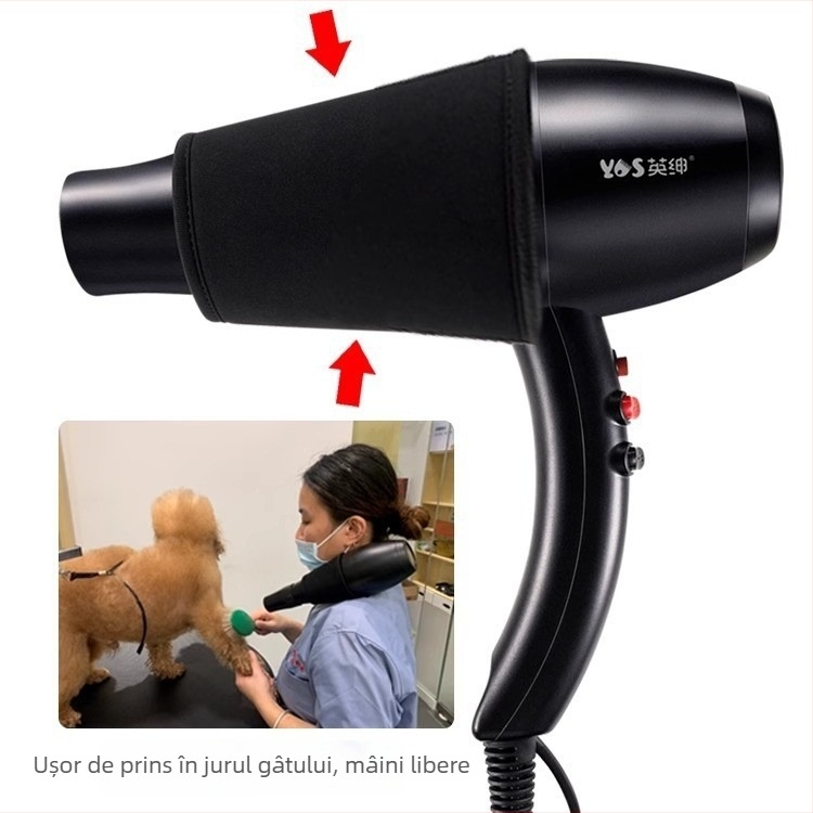 Uscător de păr pentru animale (pisici și câini) – model Lb-820b, 1600-1999W, motor AC, element încălzitor în spirală, 220V