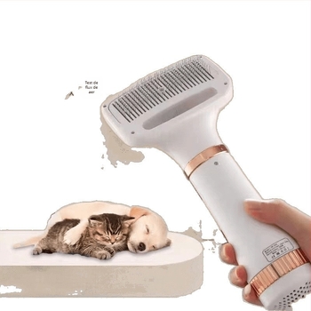 Uscător pentru animale all-in-one cu pieptene încorporat – uscare rapidă pentru câini și pisici, 2000W+, ≤36V, utilizare universală