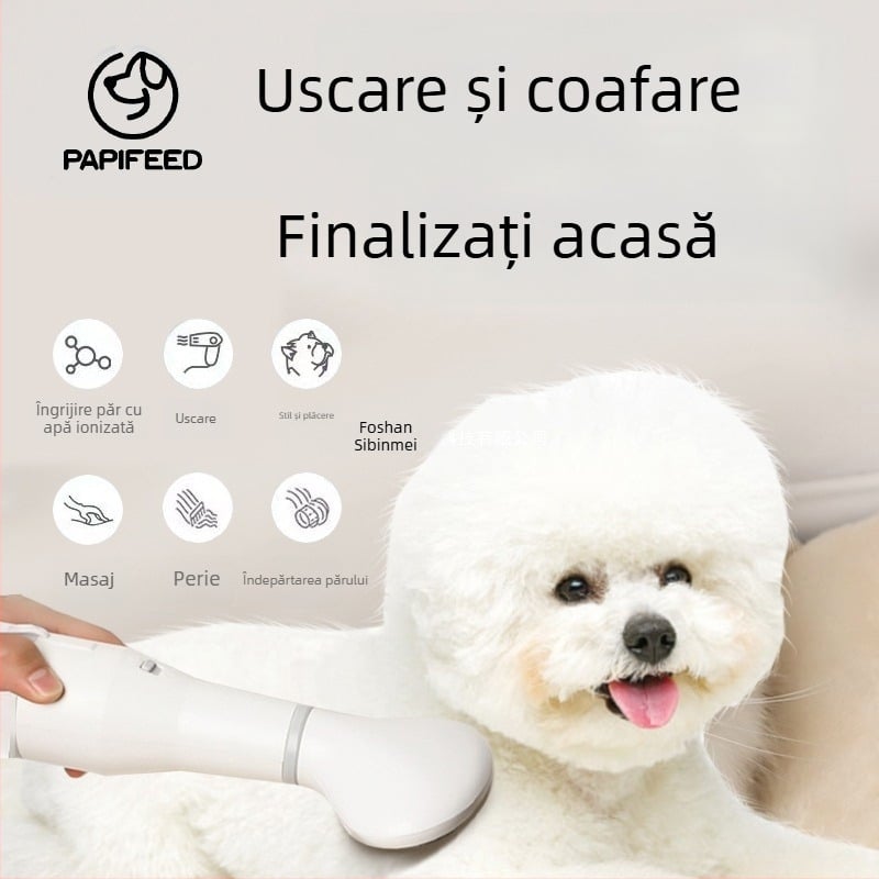 Mașină all-in-one pentru uscat și pieptănare a blănii animalelor de companie – pentru câini și pisici, sub 1000W, 220V, utilizare casnică