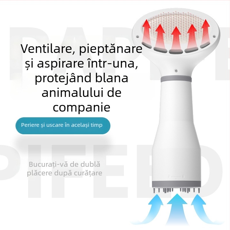 Mașină all-in-one pentru uscat și pieptănare a blănii animalelor de companie – pentru câini și pisici, sub 1000W, 220V, utilizare casnică