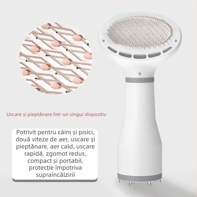 Mașină all-in-one pentru uscat și pieptănare a blănii animalelor de companie – pentru câini și pisici, sub 1000W, 220V, utilizare casnică