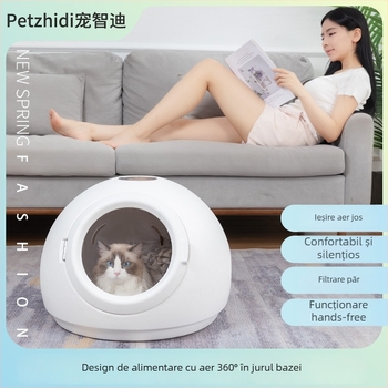 Cutie de uscare pentru animale, uscător automat pentru uz casnic, model HGJ-002, 1000–1199W, 220V, protecție la supraincălzire, pentru pisici și câini