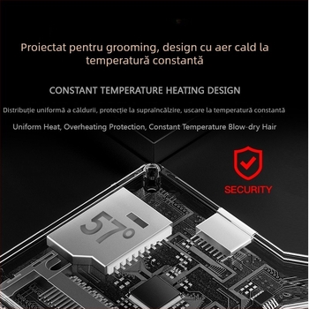 Uscător all-in-one pentru baie și uscare a animalelor de companie (câini și pisici) | sub 1000W, motor AC, 220V, sârmă de încălzire spirală, protecție împotriva supraîncălzirii