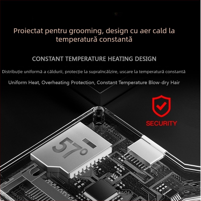 Uscător all-in-one pentru baie și uscare a animalelor de companie (câini și pisici) | sub 1000W, motor AC, 220V, sârmă de încălzire spirală, protecție împotriva supraîncălzirii