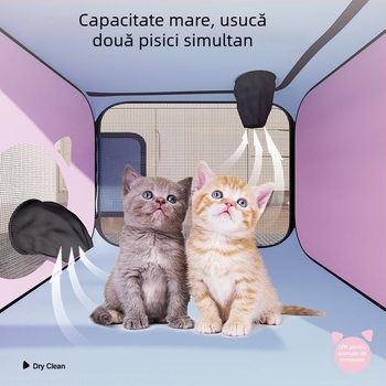 Uscător pliabil pentru pisici, 110V, până la 1000W