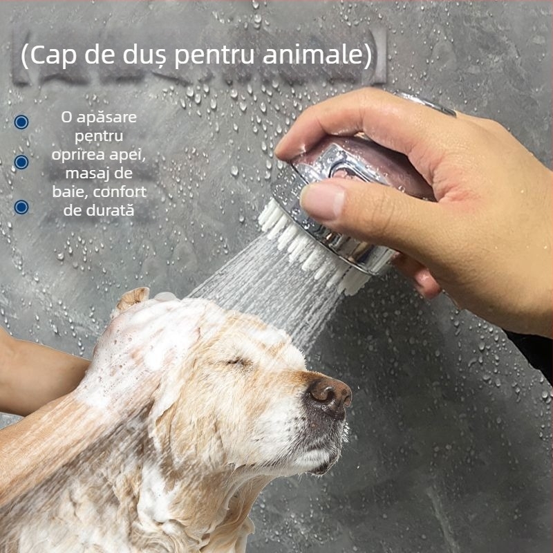 Duză de baie pentru câini — Material PVC, Îngrijire blănii, Aerator booster, Brand: Default item