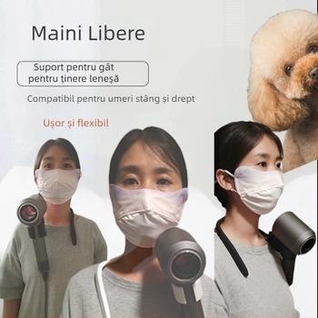 Suport pentru uscător de păr pentru animale — tip macara, compatibilitate universală, 2000W+, ≤36V