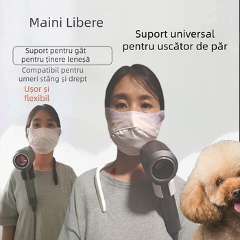 Suport pentru uscător de păr pentru animale — tip macara, compatibilitate universală, 2000W+, ≤36V