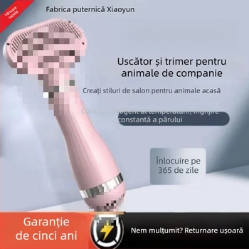 Uscător pentru animale de companie – all-in-one pentru baie și uscare rapidă, motor DC, 2000W+, element de încălzire în spirala, protecție la supraincălzire, tensiune ≤36V