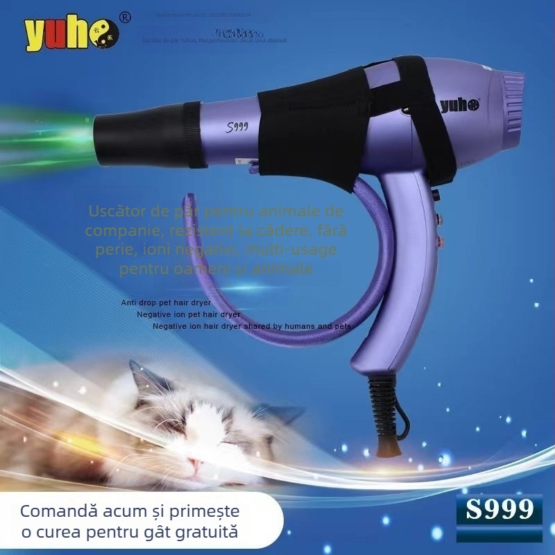 Uscător de păr pentru animale, tip Boom, model S999, 2000W+, 220V