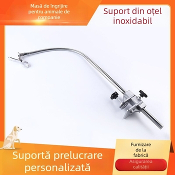 Suport din oțel inoxidabil pentru masă de îngrijire animale, braț pentru uscător de apă, protecție la supraîncălzire, putere sub 1000W, pentru câini, pachet de 20 bucăți