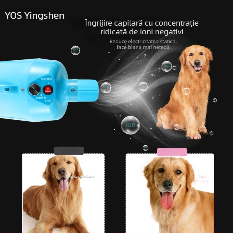 Uscător pentru câini YS-830, 2000W+, 220V, certificat 3C 2021010709436734
