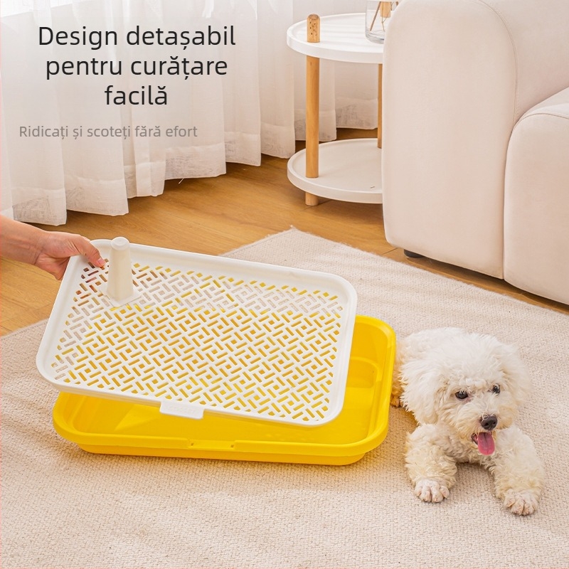 Toaletă canină cu bază pentru prevenirea călcării pe fecale, urinal canin pentru câini mici, gardă pentru câini (Material: PP; Importat: Nu; Fără marcă privată)