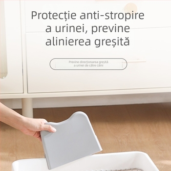 Protector pentru toaletă de câini cu coloană verticală — plastic, marcă autohtonă, neimportat