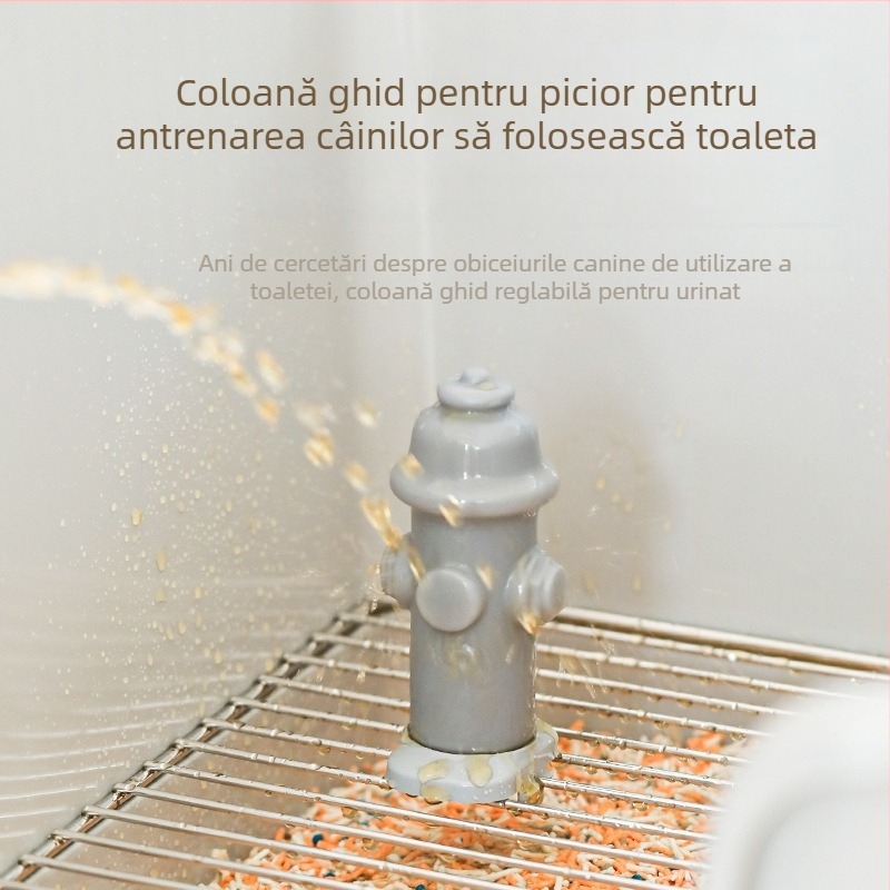 Protector pentru toaletă de câini cu coloană verticală — plastic, marcă autohtonă, neimportat