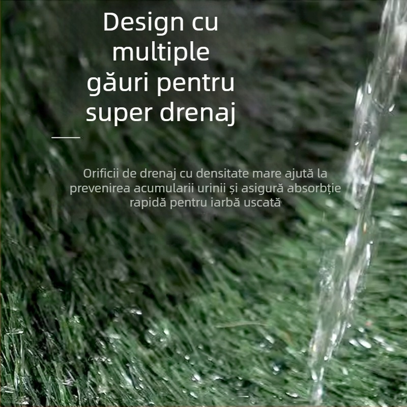 Dogus Toaletă pentru câini cu covoraș de iarbă și barieră de urină, bază PP, produs autohton, marcă privată licențiată