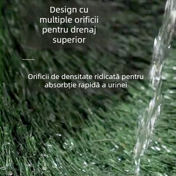 Toaletă pentru câini, tip sertar, cu covoraș de iarbă, din plastic (Brand: Nothing; Material: Plastic; Import: Nu; Brand privat autorizat: Nu)