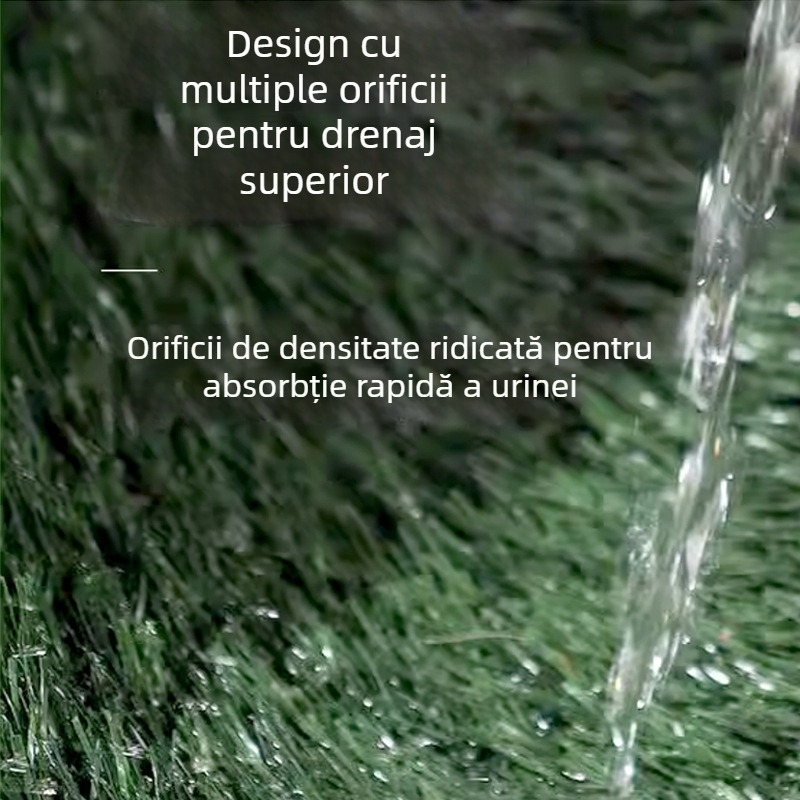 Toaletă pentru câini, tip sertar, cu covoraș de iarbă, din plastic (Brand: Nothing; Material: Plastic; Import: Nu; Brand privat autorizat: Nu)