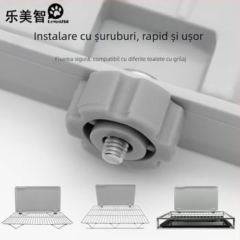 Toaletă pentru câini cu separator, montată pe perete, anti-stropire, din plastic, Brand What a Beautiful