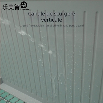 Toaletă pentru câini cu separator, montată pe perete, anti-stropire, din plastic, Brand What a Beautiful