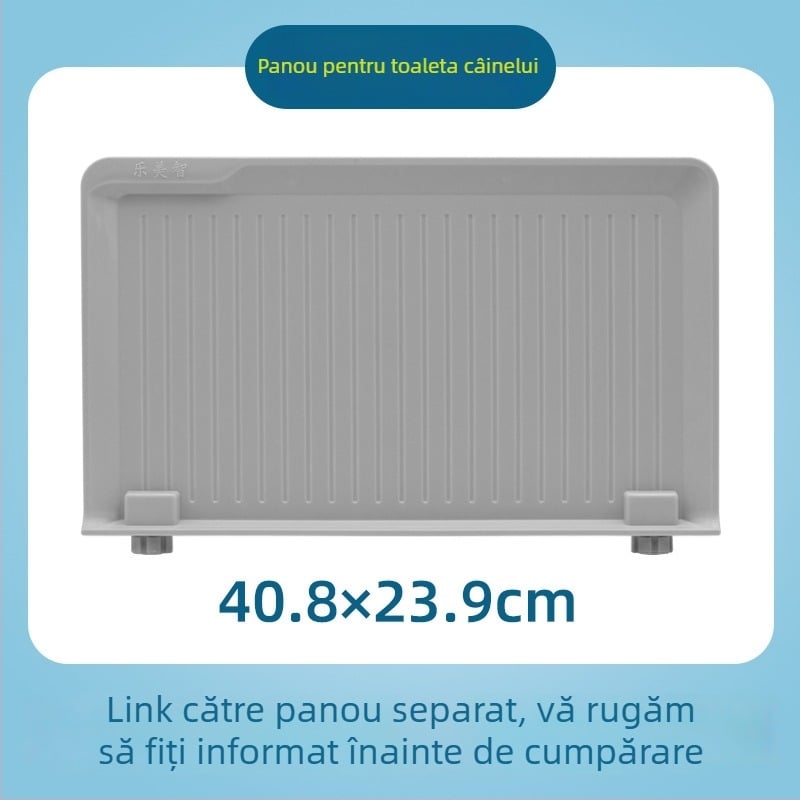 Toaletă pentru câini cu separator, montată pe perete, anti-stropire, din plastic, Brand What a Beautiful