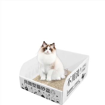 Cutie de nisip pentru pisici, impermeabilă, semiîncuiată, de unică folosință lunară, portabilă și pliabilă
