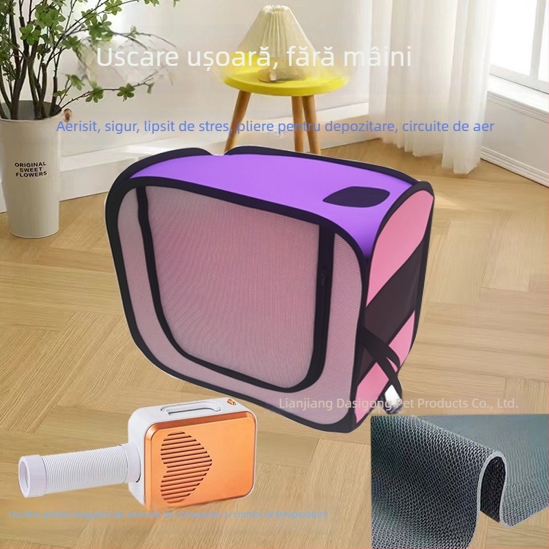 Cutie de uscare pentru animale de companie pentru pisici și câini, 2000W+, 220V, încălzire în spirală, motor AC