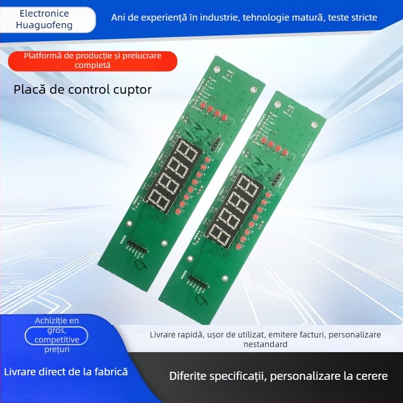 Placă PCBA de control pentru cuptor — dezvoltare și programare, dezvoltare microcontroler, placă electronică, capacitate 5000