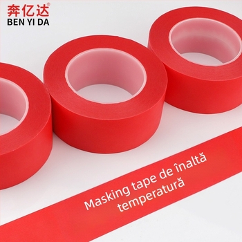 Bandă PET pentru mascarea PCB-urilor și cuptor – grosime 0,25 mm, rezistență la 250–300°C, potrivită pentru vopsire cu pulverizare, cuptor și PCB, ruptură ușoară