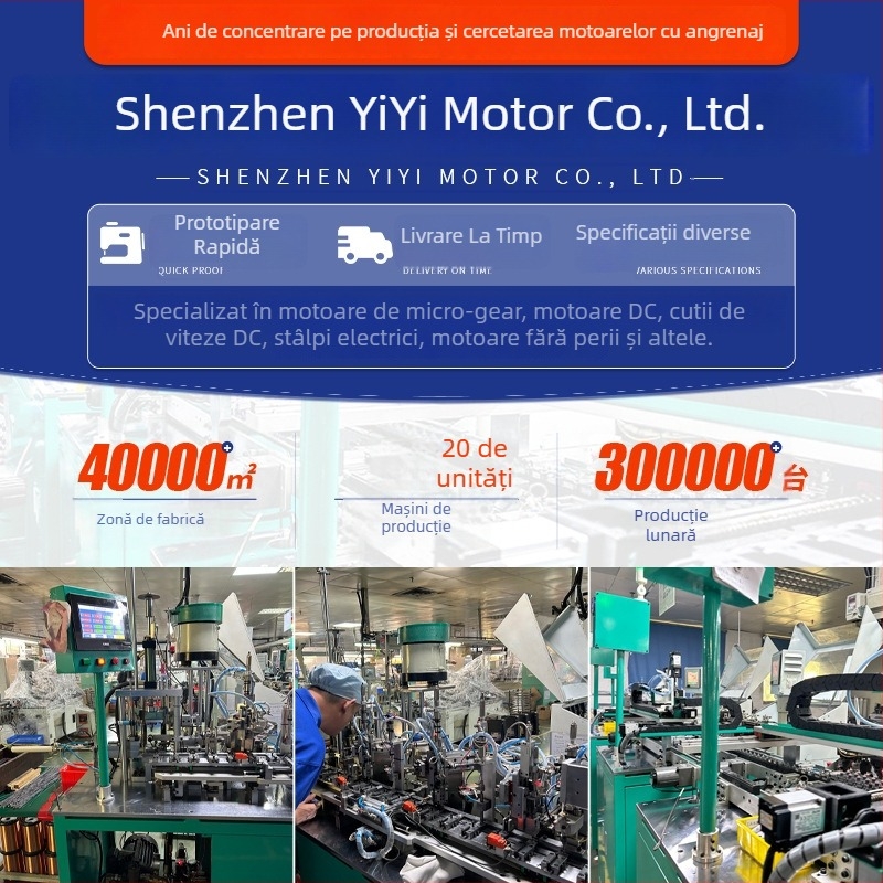 Motor DC cu perii, cu reducere 370, motor mini, CE, tensiune sub 36V